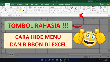 Menyembunyikan  dan menampilkan menu dan ribbon excel terbaru 2022