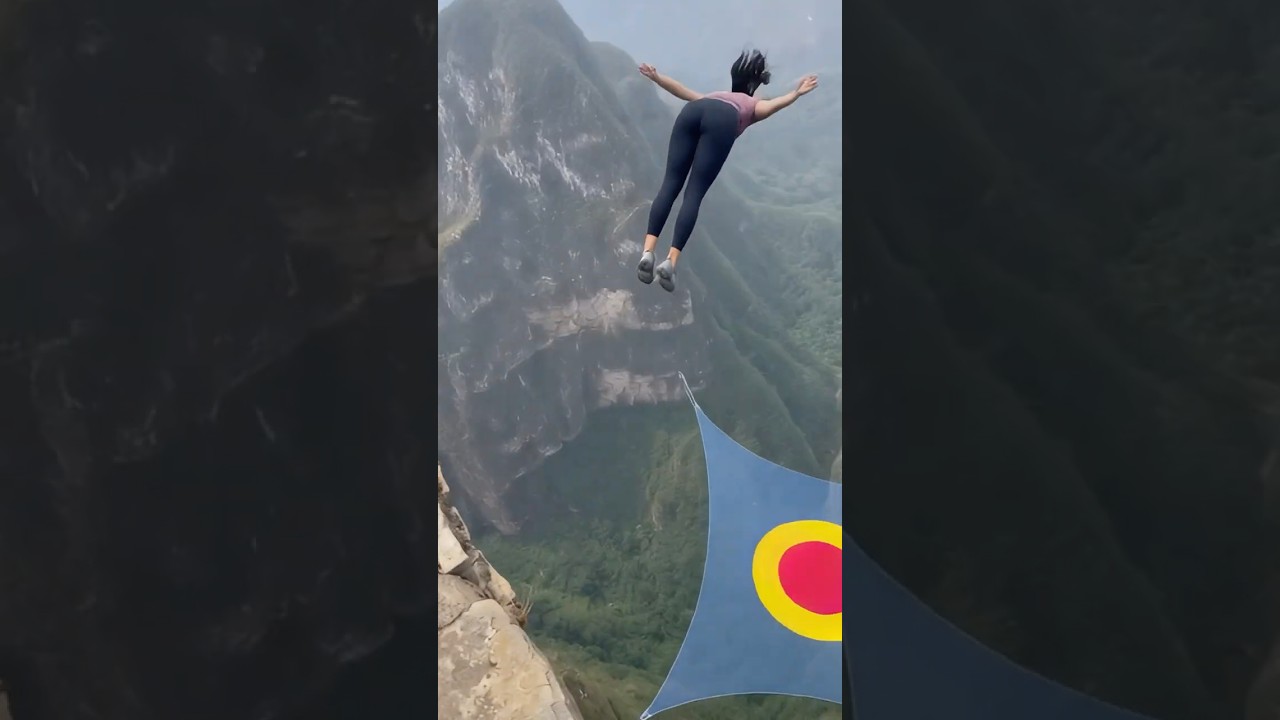 Insane 107ft Cliff Jump  (No Second Chance & No Rope!) 😱 