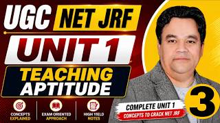 UGC NET JRF 2026 | Unit 1 Teaching Aptitude Complete | LECTURE 03 | Most Important Topics