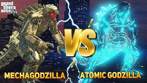 Godzilla, Atomic Godzilla Earth Vs MechaGodzilla ( GTA V Mods )