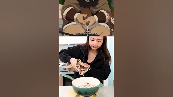 DUNGEON Mushroom Risotto! #anime #animefood