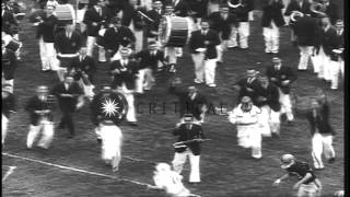 Princeton Tigers edge the Harvard Crimson 14-12 in the ivy League Big Three, New ...HD Stock Footage