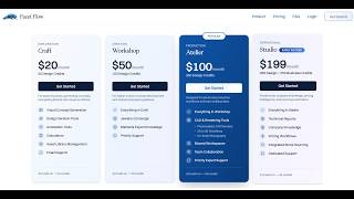 Facet Flow Pricing Plans: Craft and Workshop