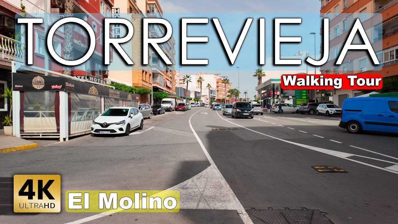 Torrevieja - El Molino 2025 | Costa Blanca - Walking tour [4k 60fps]