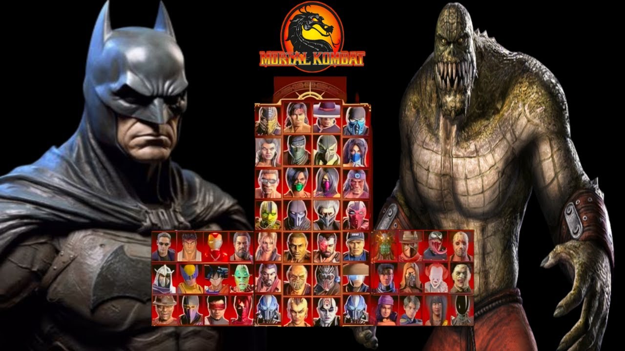 Mortal Kombat 9 - BATMAN & KILLER CROC MOD - NEW Expert Tag Ladder Gameplay