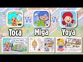 Toca World versus Yoya World versus Miga World | NecoLawPie