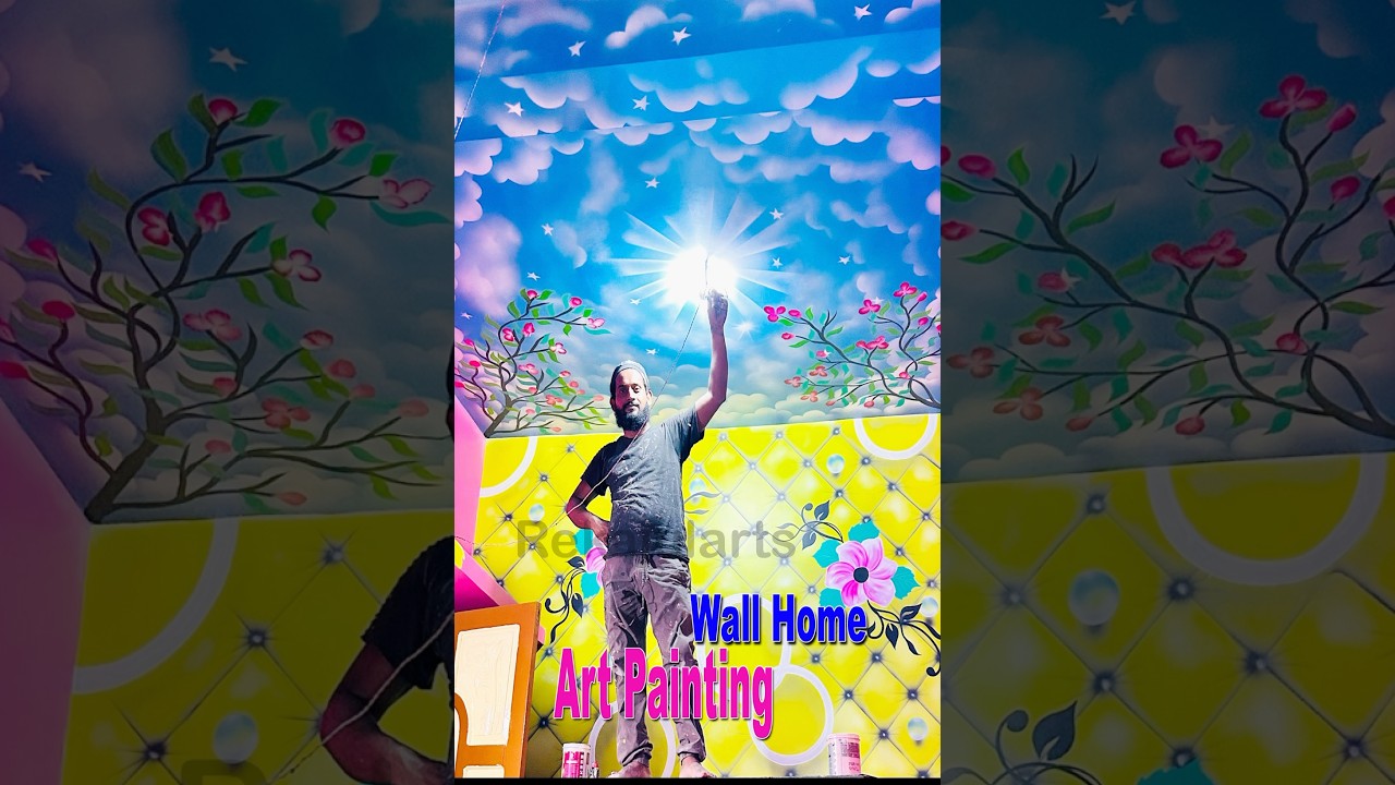 sky art ceiling canting short video 