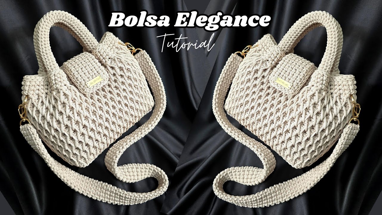 КАК СДЕЛАТЬ ИДЕАЛЬНУЮ СУМКУ КРЮЧКОМ БЕЗ ИСПОЛЬЗОВАНИЯ СЕТКИ УЗОРОМ «МЕДОВЫЙ УЛЕЙ»/Elegance Bag