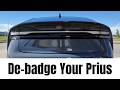 How to Remove Car Emblems | Debadging a Toyota Prius