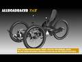 Wild recumbent e-trike uses a telescoping carbon body