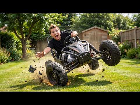 24 Hours in a Go-Kart... ( BROKEN LEG! )