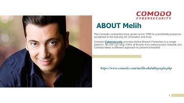 Best Enterepreneur of Year | Melih Abdulhayoglu CEO of Comodo Cybersecurity