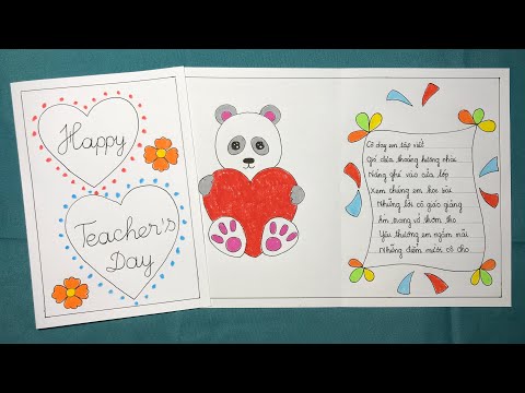 Video VẼ THIỆP 20/11 TẶNG THẦY CÔ | CHÚC MỪNG NGÀY NHÀ GIÁO... - youtube