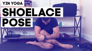How To Do Shoelace Pose Glute Stretch Yin Yoga