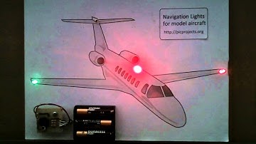 Navigation lights for model aircraft