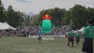 Caber Mooning at Fergus Scottish Festival