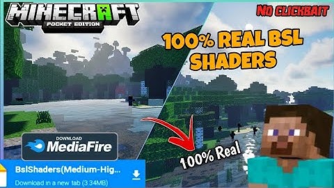 Finally Official Release BSL Shaders For Minecraft PE 1.19+ ||  Finally Bsl In Android [ 2023 ]