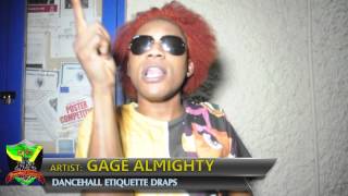 DANCEHALL ETIQUETEE DRAPS-GAGE