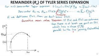 Numerical Methods Lec09 Ch04 Truncation Errors4 Remainder Term of Taylor Series