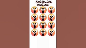 Find the Odd emoji out||Memory test challenge#shortvideo #trending