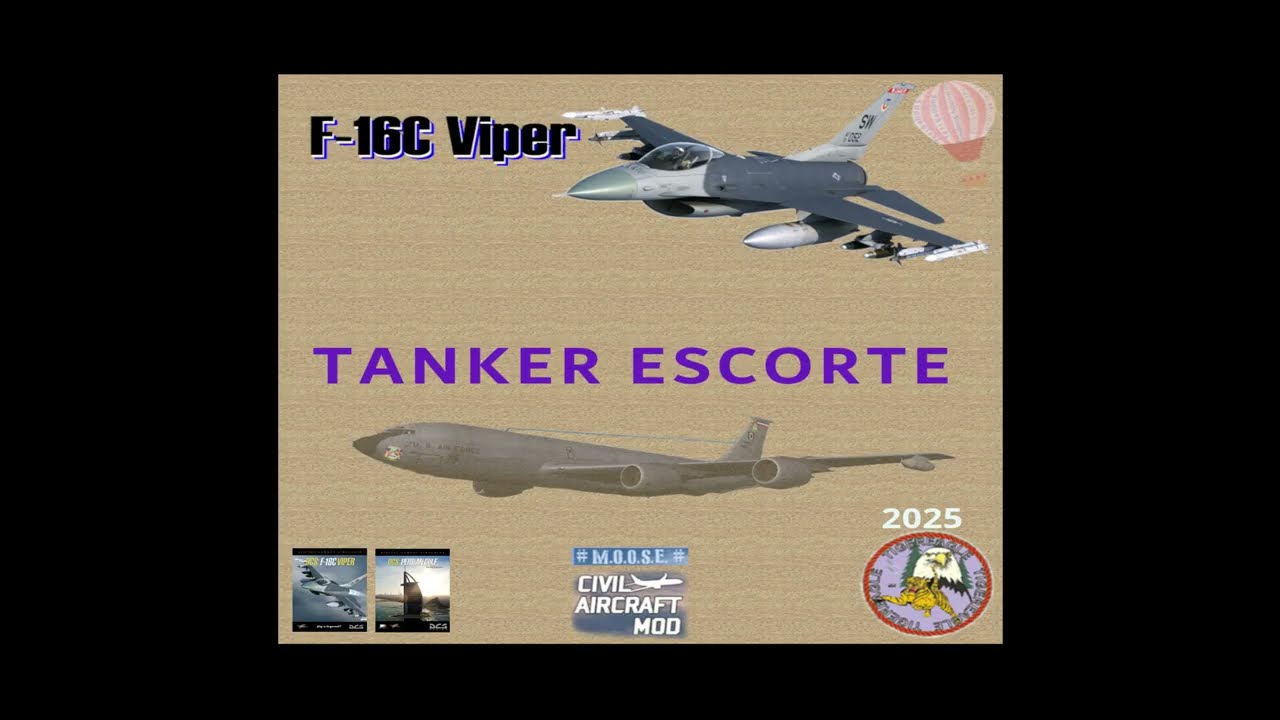 Info to Tanker Escorte F16 Mission DCS