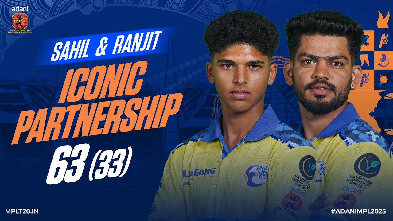 Sahil Parakh & Ranjit Nikam's 63-Run Stand Blows Puneri Away in Qualifier 1 | Partnership | MPL 2025