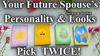 Your Future Spouse’s Personality & Looks 💍 | Pick-a-Card TWICE | Timeless Tarot Reading