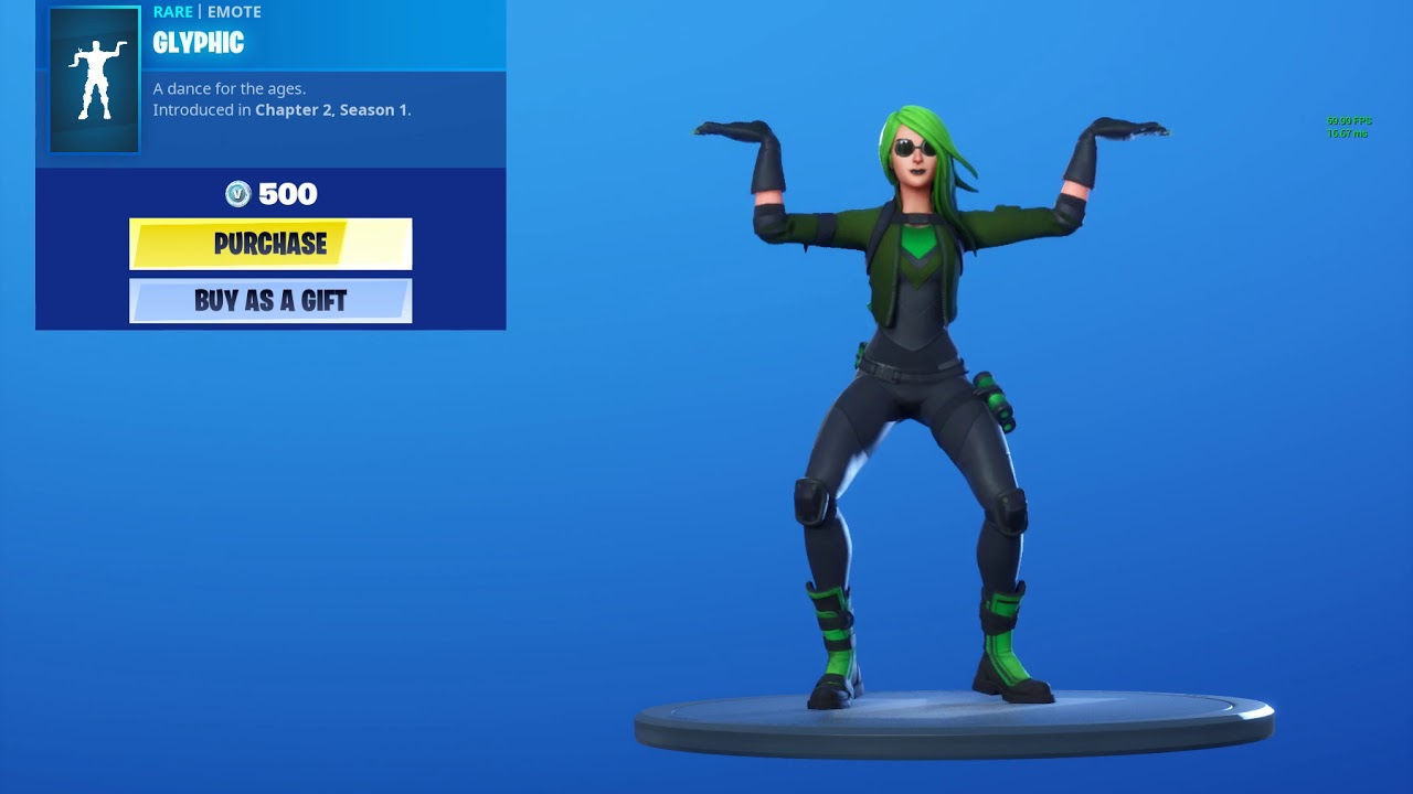 Codice Emote Glyphic Per Fortnite – Nuovo E Mai Usato – Riscatto Instantaneo
