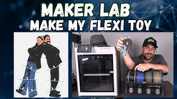 FLEXI TOY MAKER - TUTORIAL: Make Flexi Toy, from YOUR Photo. 3D Printed on Bambu Lab X1C + AMS 2 PRO