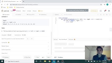 Live Coding: Leetcode #728 Self Dividing Numbers