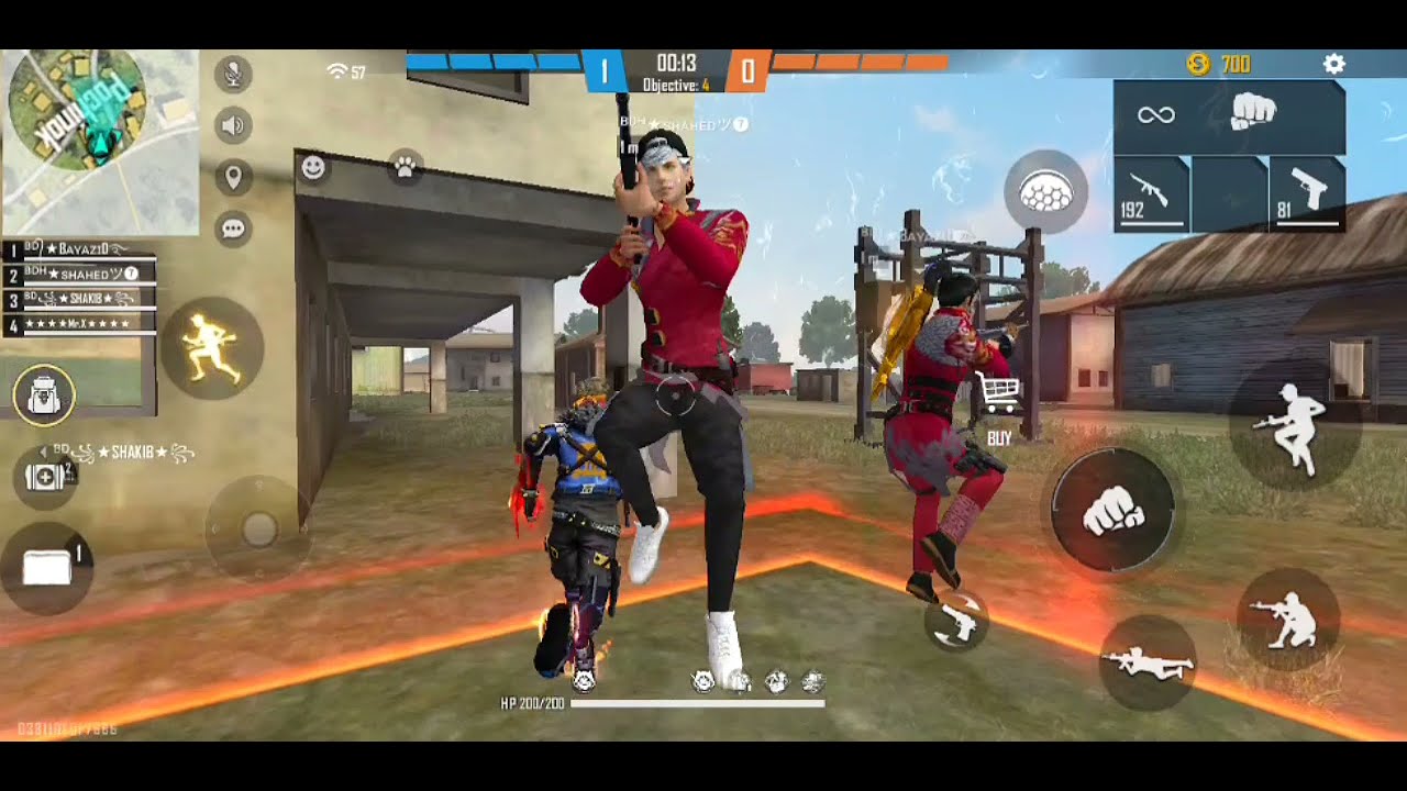 Garena Free Fire 4vs4 Ranked funny game play - YouTube