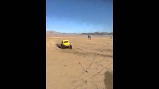 Jumping the baja bug at Lucerne Valley