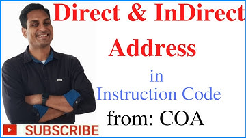 Direct and Indirect Address / Instruction Code/Instruction Format in COA / VIDEO PART-1 / PRASAD-Sir