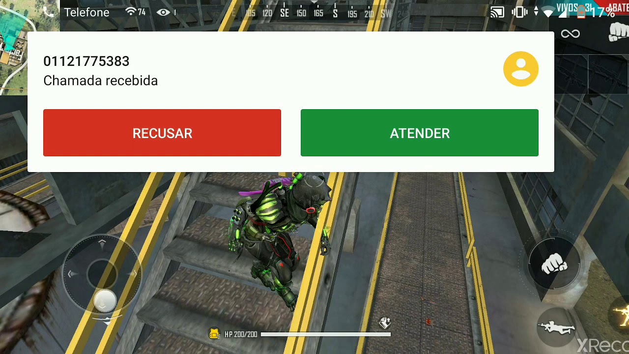 Me ligaram no meio da partida