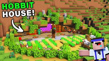 ⛏️ Minecraft : How to Build a HOBBIT House 🏡 [ Build Tutorial for Survival ]
