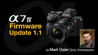 Sony A7IV (7M4) Firmware Update 1.10