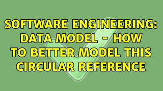 Software Engineering Data Model - How To Better Model This Circular Reference 4 Solutions