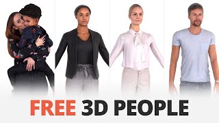 New Free 3D People Models Available (3ds Max, Maya, C4D and more...)