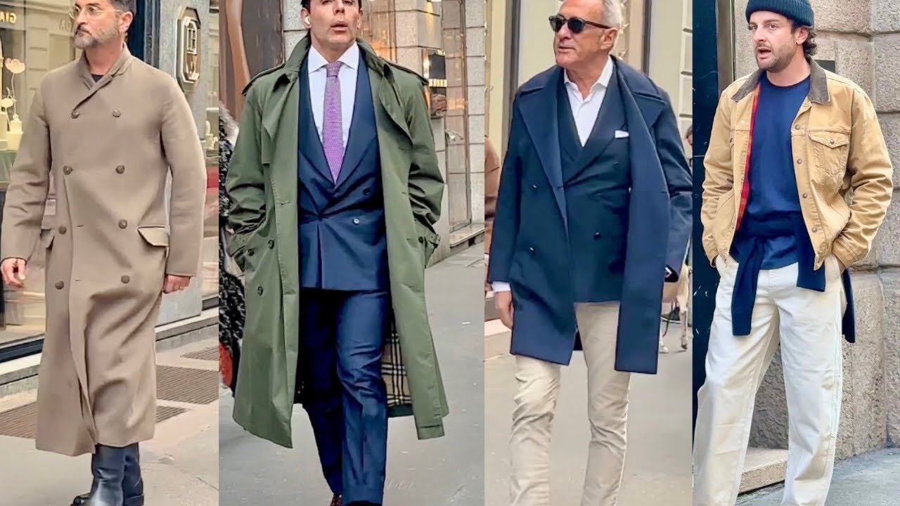2025 MILAN 🍁Elegant Real Men Street Fashion 🇮🇹 November Fall Men's Wardrobe #teachingmensfashion 