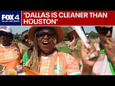 Ivory Coast fans from Houston react to Dallas