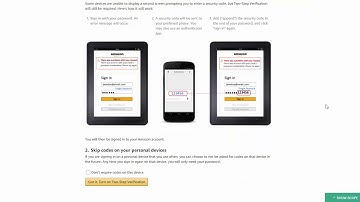 Enabling Amazon Two-Step Verification for Seller Central