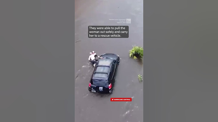 Driver Saved From Hurricane Debby Flooding