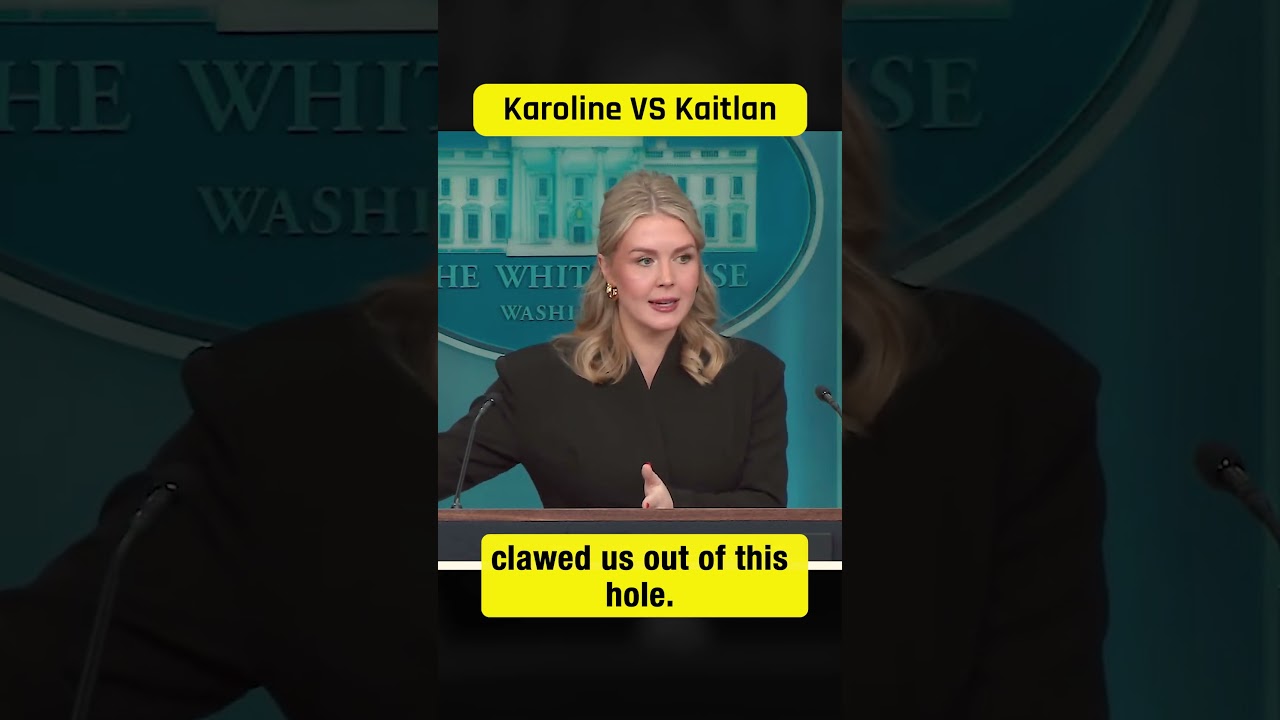 Karoline Leavitt CRUMBLES during press conference