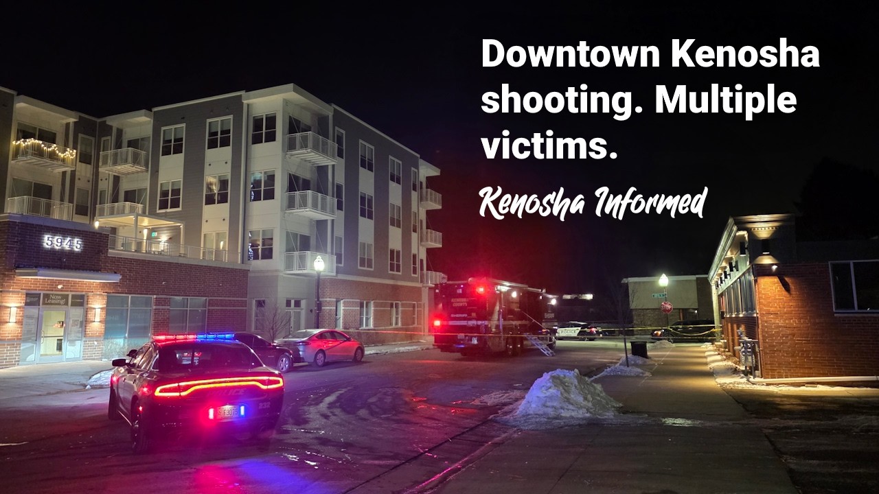 Investigation Scene of the February 4th Downtown Kenosha Shooting on 60th St & 6th Ave