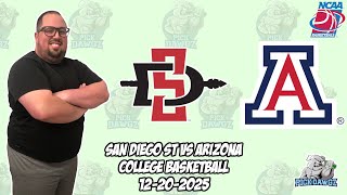 San Diego State vs Arizona 12/20/25 Free College Basketball Picks and Predictions | NCAAB Pick
