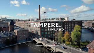 Birds Eye View Of Tampere, Finland