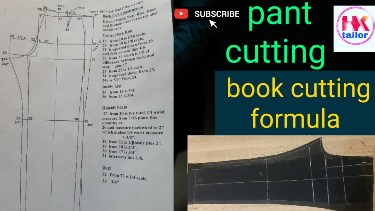 Very Easy Pant Trouser Cutting and StitchingPant trouser Cutting Step By  Step For Beginners  YouTube