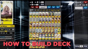 How to Build Deck in DCGEVO | Digimon TCG