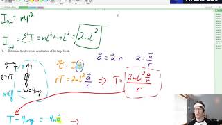 AP Physics C Mech FRQ 2001 Q3 - Rotational Inertia and Conservation of Energy