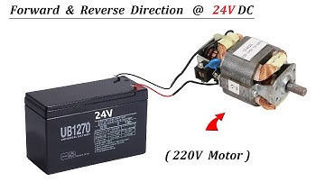 220V Washing Machine Universal Motor Direction Change | Forward - Reverse , Clock - Anti Clock